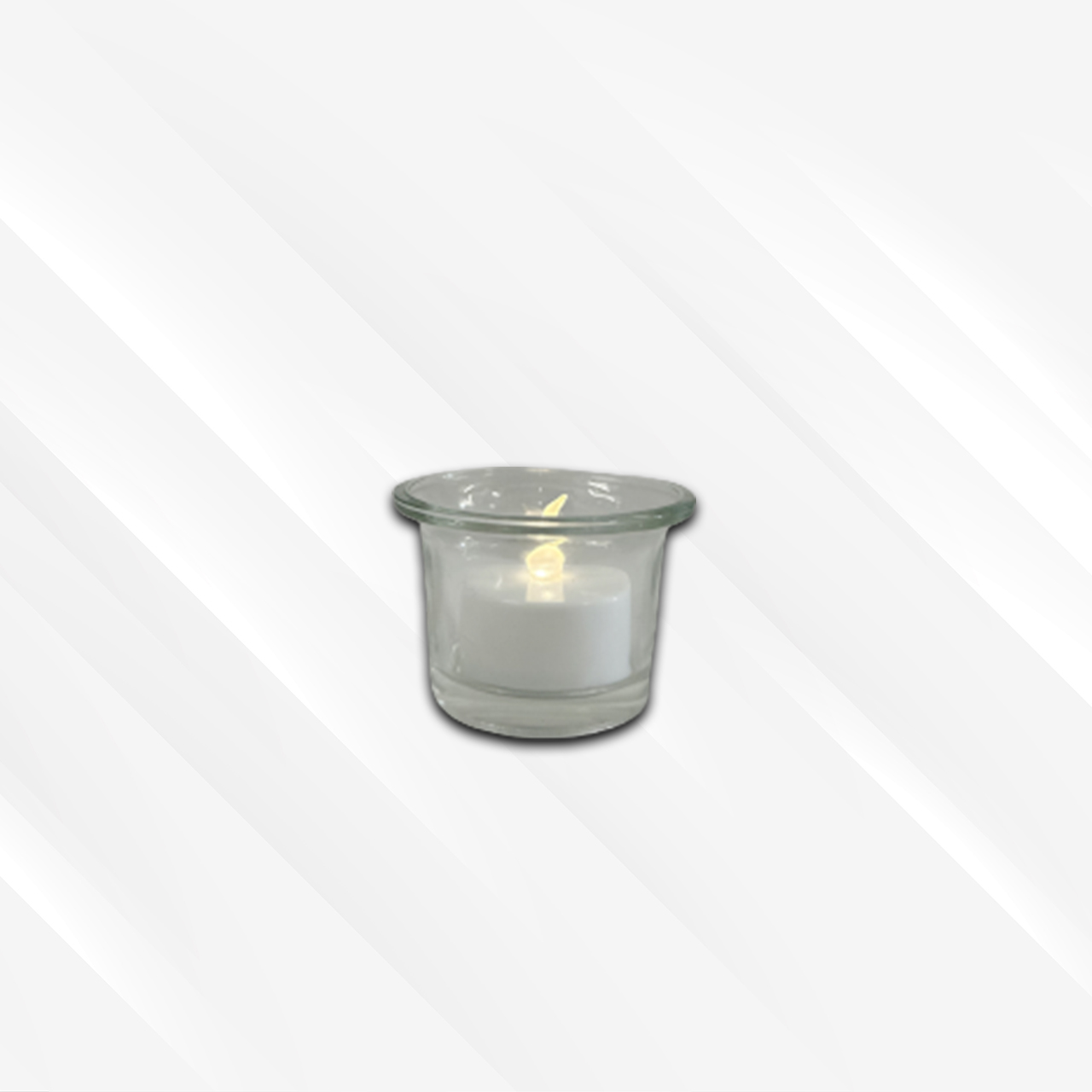 Clear Candle holder