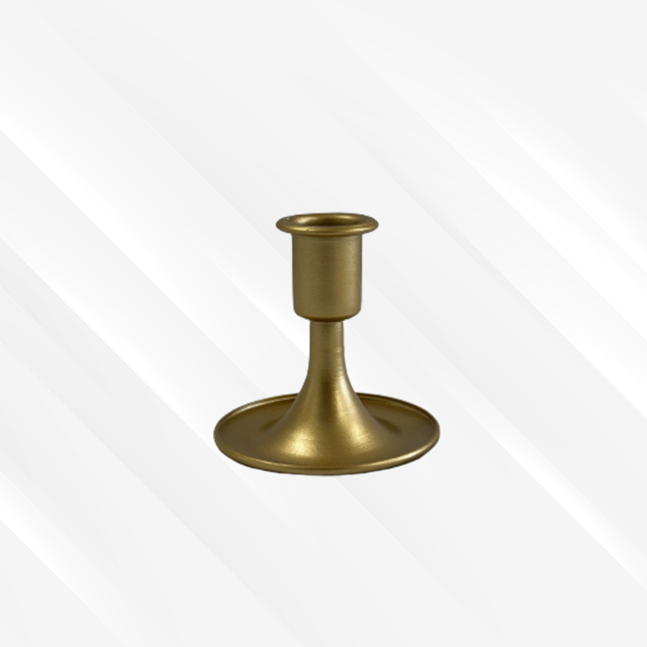 Gold low candle holder