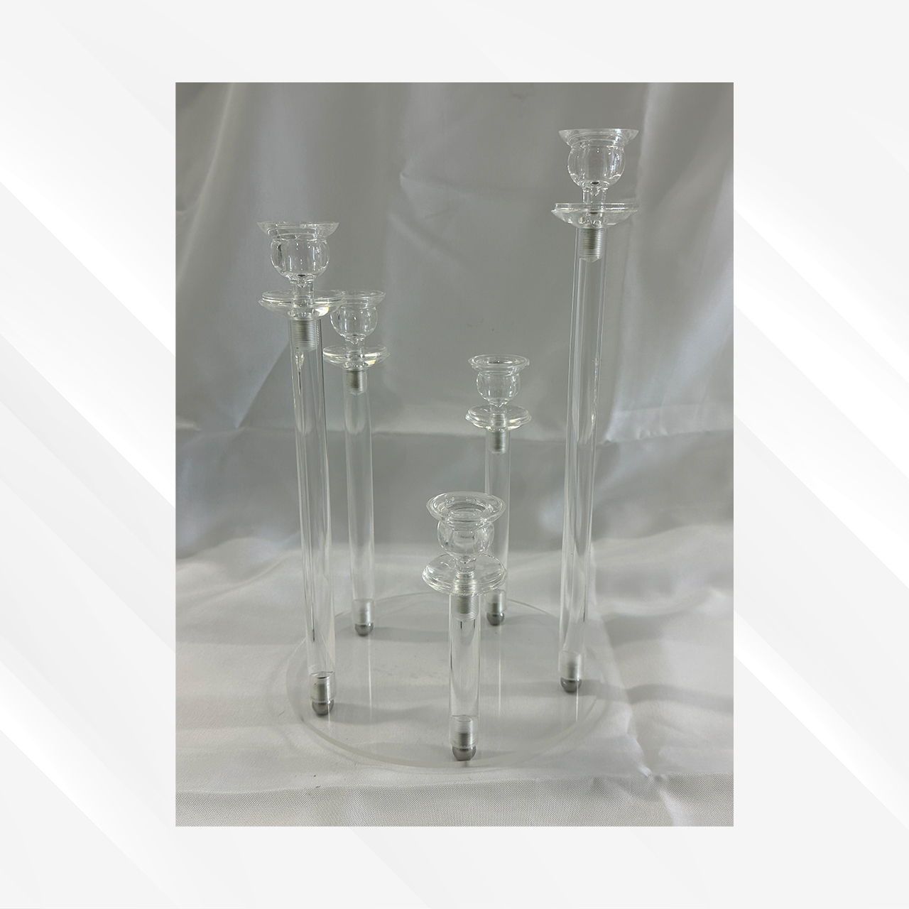 Clear candelabra